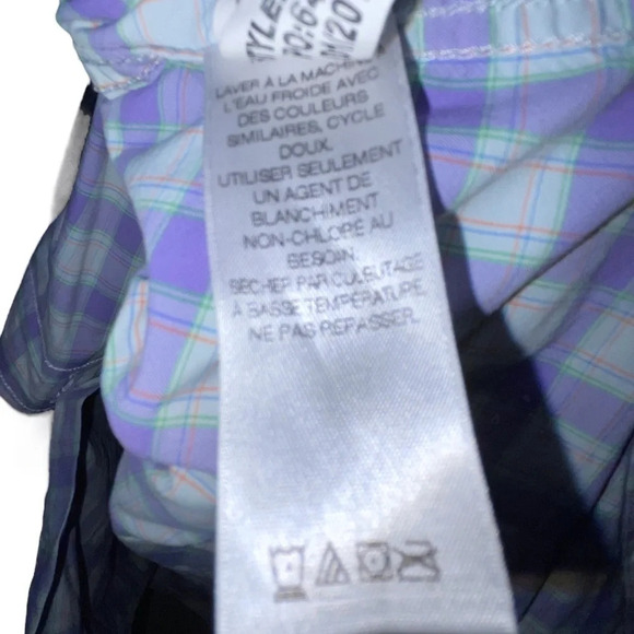 Vineyard Vines Performance Classic Fit Murray Shirt Size XS Light Purple Plaid - Picture 7 of 8